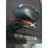 Kit Mouse Logitech G403 Hero + Mousepad Hyperx Furys Control
