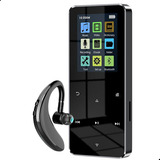 Kit Mp3 Player + Fone De Ouvido Bluetooth 16gb Radio Fm J02