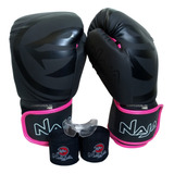 Kit Muay Thai Boxe Naja Luva