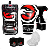 Kit Muay Thai Boxe Naja Luva