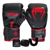 Kit Muay Thai Boxe Venum Luva + Bandagem + Bucal Impact 2.0