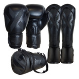 Kit Muay Thai Kickboxing Luva + Caneleira + Bolsa Olimpo