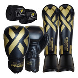 Kit Muay Thai Luva + Caneleira