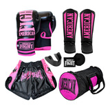 Kit Muay Thai Luva Caneleira