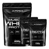 Kit Muscle Whey Protein 900gr Baunilha