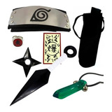 Kit Naruto - Colar Tsunade Bandana Kunai Porta Kunai K180