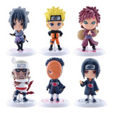 Kit Naruto Com 6 Personagens Bonecos