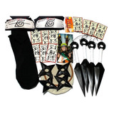 Kit Naruto Kunai Verde Shuriken 2 Bandanas Colar Tsunade K04