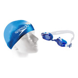 Kit Natação Infantil Speedo Óculos E Touca Piscina Jr Swim