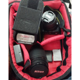 Kit Nikon D5300-flash-lentes 18-55mm-70 300mm-tripé-mochila