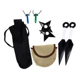 Kit Ninja Kunai Shuriken 2 Colares Premium Postagem 24h