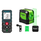 Kit Nível Laser Huepar Luz Verde + Trena Digital Mileseey X5