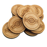 Kit Nostalgia 5 Moedas Yugioh Millenium Coin Duel Links Mdf