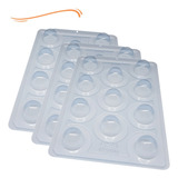 Kit Novidade 03 Formas Silicone 3 Partes Trufa 45g Pequena