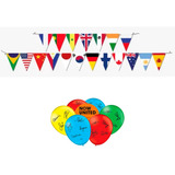 Kit Now United Faixa Decorativa Pais + 25 Bolas Autografadas