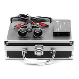 Kit Óculos Lupa Cirurgica Dentista + Fotoforo Luz Led 5w Top