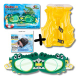 Kit Óculos Natação Infantil Piscina +