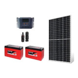 Kit Off Grid 1x Painel Solar 460w+ 2x 115ah + Pwm30a