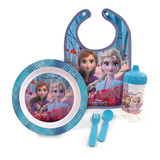 Kit Oficial A Hora Da Papinha Frozen Ii C/ Babador Babygo
