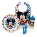 Kit Oficial A Hora Da Papinha Mickey C/ Babador Babygo 1287