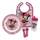 Kit Oficial A Hora Da Papinha Minnie Com Babador Babygo