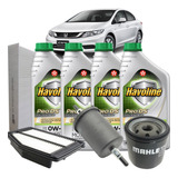 Kit Oleo 0w20 E Filtros Honda Civic 1.8 2.0 2014 2015 2016
