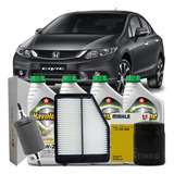 Kit Oleo 0w20 Filtros Honda Civic G9 1.8 2.0 2014 2015 2016