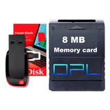 Kit Opl: Memory Card 8mb + Pen Drive Original 32gb Para Ps2