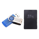 Kit Opl Pen-drive 32gb Com Jogos + Memory Card 64mb