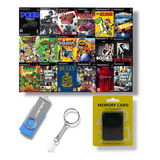 Kit Opl Pen-drive 32gb Com Jogos + Memory Card 64mb