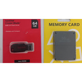 Kit Opl Play 2 Pendrive 64gb + Memory Card 16mb Laystation 2
