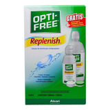 Kit Opti Free Replenish 300ml Gratis 120ml + Estojo Para Len