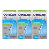 Kit Optocare Ul Lubrificante Ocular Com 3un De 10ml Cada