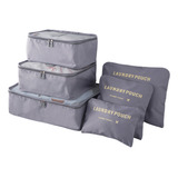 Kit Organizador De Mala Viagem Necessaire 6 Peças