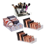 Kit Organizador Maquiagem Paleta Sombra Blush