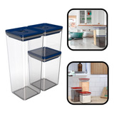 Kit Organizador Pote Porta Alimentos Hermético 3pcs 5 Litros