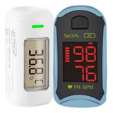 Kit Oximetro Medir Oxigenio + Termometro