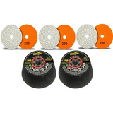 Kit P/ Acabamento 45 Graus Porcelanato 3 Lixas 2 Rebolos