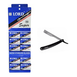 Kit P/ Barbear 50 Lâminas Lord Super + 1 Navalhete Sekich