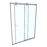 Kit P/ Box Banheiro Elegance 1,50x2,00mts Preto Black