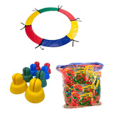 Kit P/ Cama Elástica 3,66m Protetor De Molas+ponteiras +rede