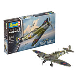 Kit P/ Montar Revell Avião Spitfire Mk.ii 1/48 34 Pçs 03959
