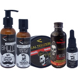 Kit P Barba 5 Tonico 5 Balm 5 Shampoo 5 Pomada Black Fryday