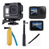 Kit P Gopro Hero 10 9 Black Estanque Pau De Selfie Película