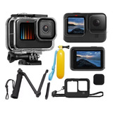 Kit P Gopro Hero 12 11 Black Estanque Película Capa Tripé 3w