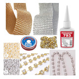 Kit P/customizar Chinelo C/perola Strass Ponto