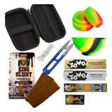 Kit Pack Bag Case Slick Tesoura Cuia King Blunt Sedas Cuia