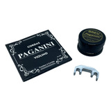 Kit Paganini Violino 3/4 4/4 Surdina + Encordoamento + Breu