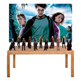 Kit Painel + Displays Harry Potter Decoração De Festa Full
