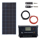 Kit Painel Placa Controlador Solar Fotovoltaica 150w Watts